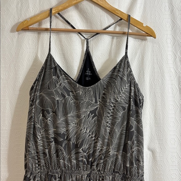 💫prAna Ayla Racerback Tank Dress, built-in bra with removable pads, Grey - Picture 5 of 12